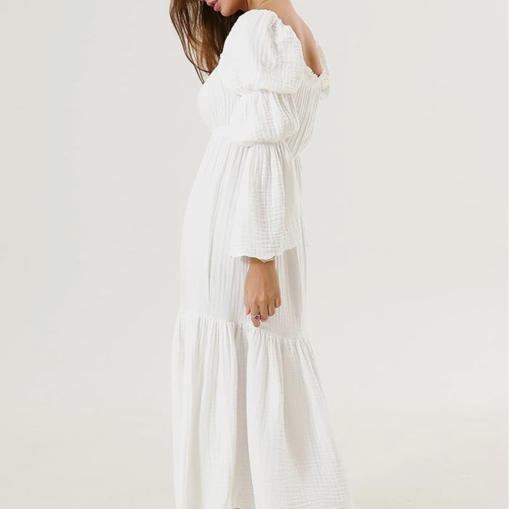 Nothing Fits But gauze white dress
